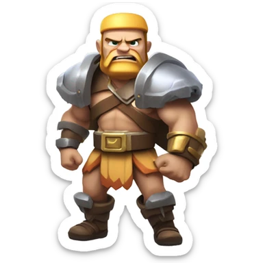 Clash of clans barbarian with jetpack joyride sticker