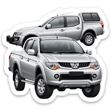 Mitsubishi Triton - Mitsubishi (Model Year: 2023) (Iconic colour: Silver) sticker