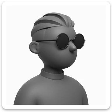 Make the same monochrome default avatars on a white background and change the direction they are facing.
Right now, they are facing 4 o'clock. They need to face 8 o'clock. sticker