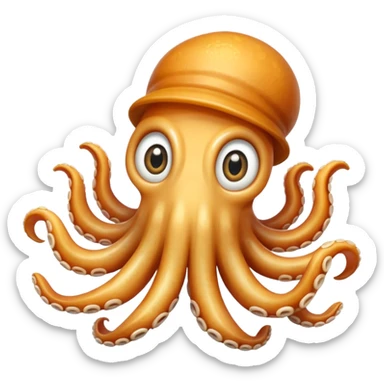 surprised calamar sticker