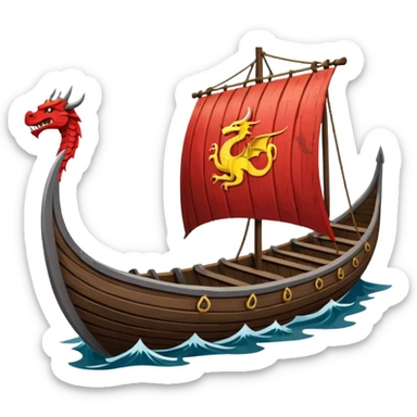 Barco vikingo sticker