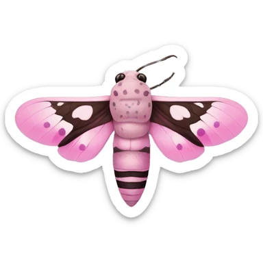 pink-spotted hawkmoth sticker