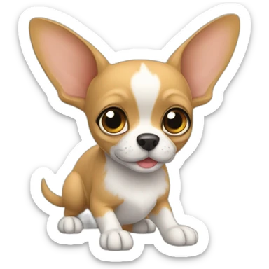 La Fée Clochette en chihuahua sticker