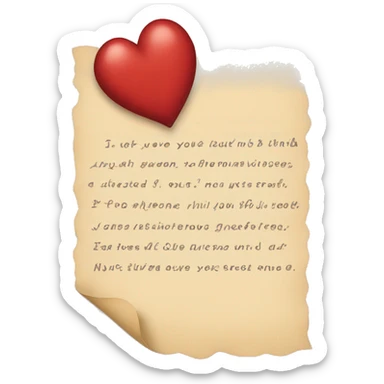 love note sticker
