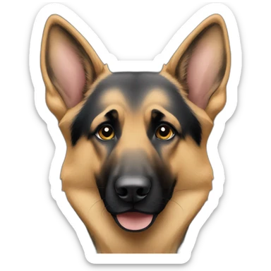 2 german shepherds sticker