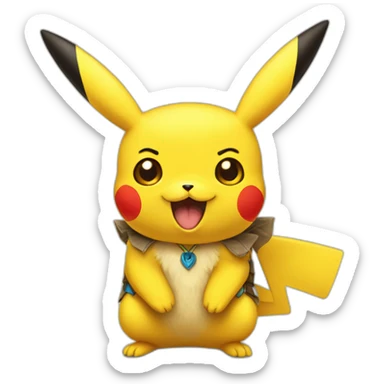 pikachu ecuador  sticker