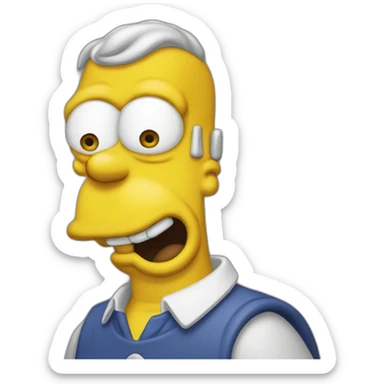 Homer simson bourre sticker
