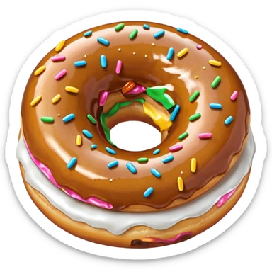 thank you donut sticker