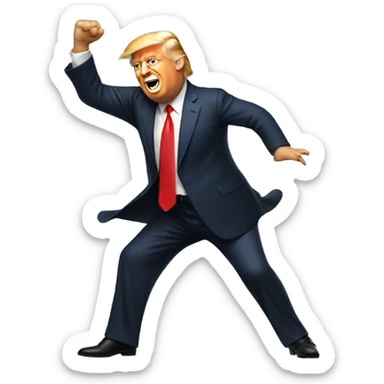 Trump-dance-big sticker