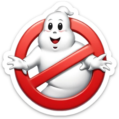 Ghostbusters logo sticker
