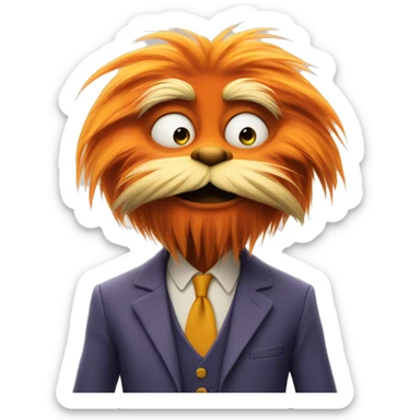lorax with some attitude sticker
