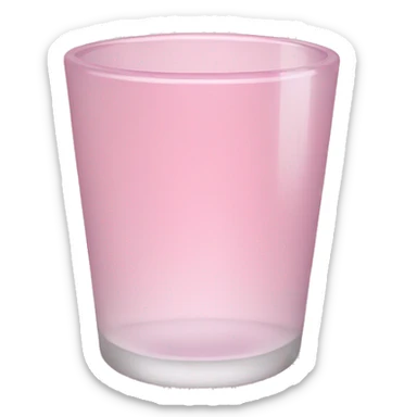 Light pink glass sticker