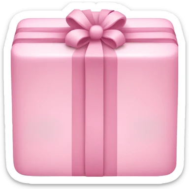 light pink christmas present sticker