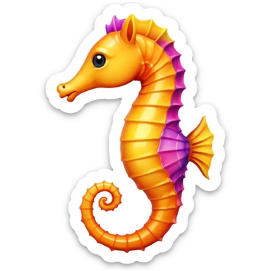 Seahorse - чтобы выглядил как настоящий эмодзи sticker