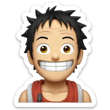 luffy viden sticker