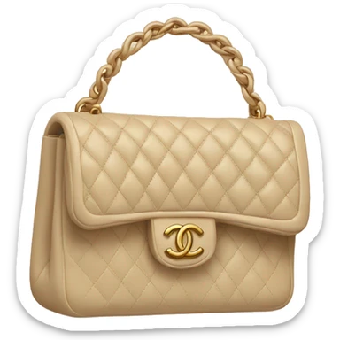 Beige Chanel bag sticker