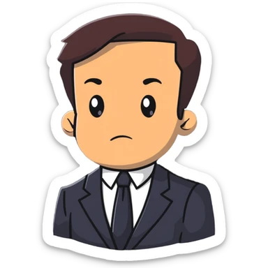 formal monochrome male portrait Tyler the creator  sticker