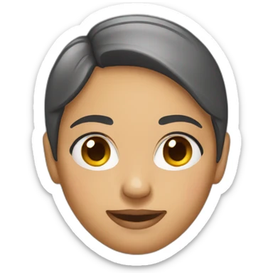 Create a female emoji  sticker