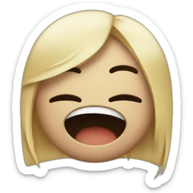 While crying, okay sticker