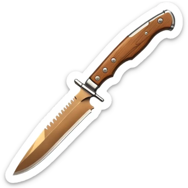 long jungle knife sticker