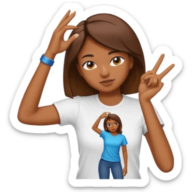 Dabbing woman  sticker