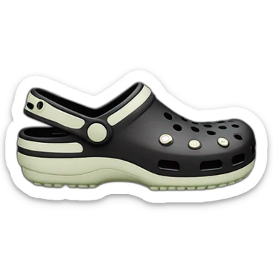crocs-black sticker
