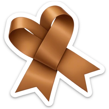 Braune Schleife  sticker