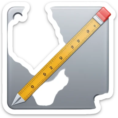mac os icon crop ruler square  sticker