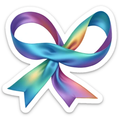 Ribbon of same design in all colors sticker