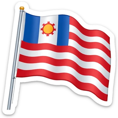 Drapeau de la vendée sticker