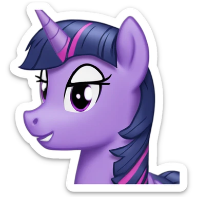 Twilight sparkle princess sticker