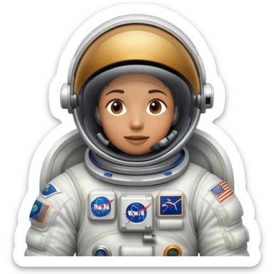 👨‍🚀 Cinematic Realistic Astronaut – A highly detailed depiction of an astronaut in a state-of-the-art space suit, floating weightlessly in the vast expanse of space. The reflective visor hides the face so we do not see the astronauts face, while intricate suit details and soft lighting create an immersive sense of realism. sticker