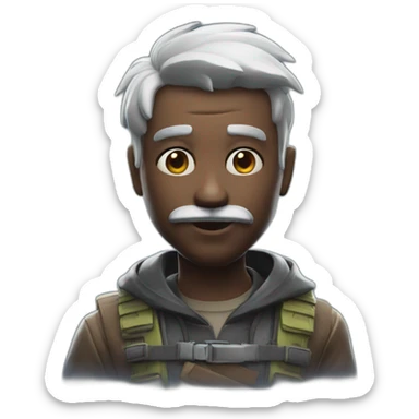 hush from fortnite sticker