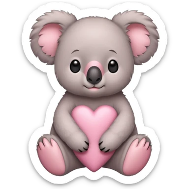 All Pink koala sticker