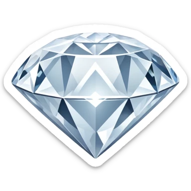 White diamond sticker