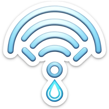 create a wifi symbol emoji exactly-like-the-reference-image-in-ios-emoji-style.-match-the-same-shape,-color,-and-glow-effect,-ensuring-it-is-smooth-and-shiny. set background 1841D6 sticker