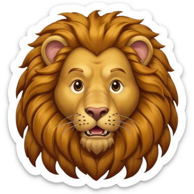 The Cowardly Lion from the Wizard of Oz sticker
