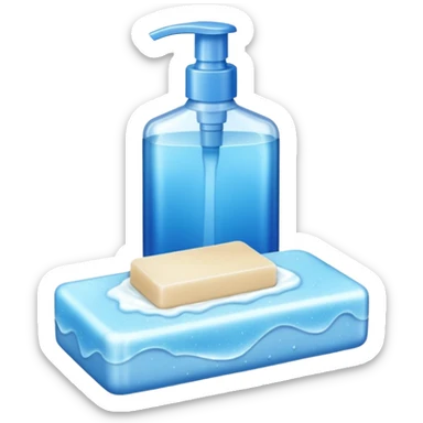 Soap and shampoo sticker