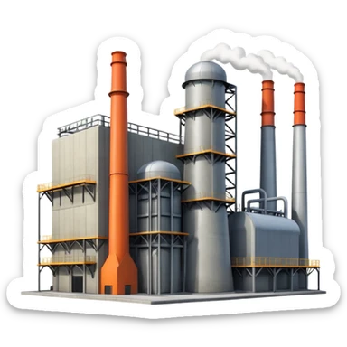 gas power plant sticker