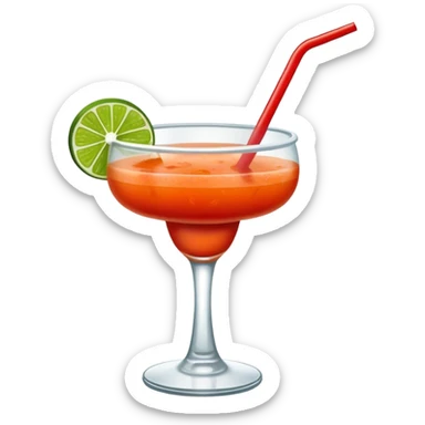 Spicy margarita with tajin glass rim sticker