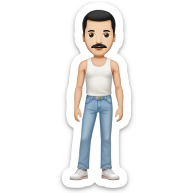 freddie mercury full body sticker