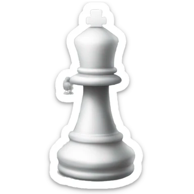 white chess pawn sticker