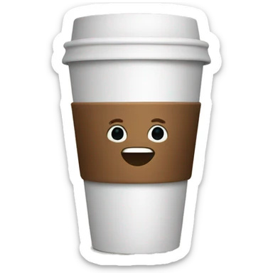 coffee cup to go sticker