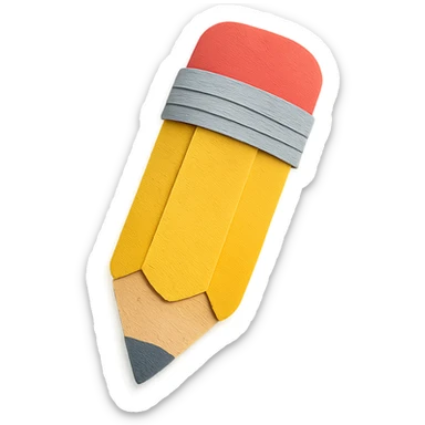 a pencil sticker