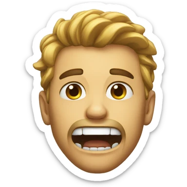 Jaw dropped emoji  sticker