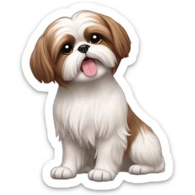 Shih tzu stretching sticker