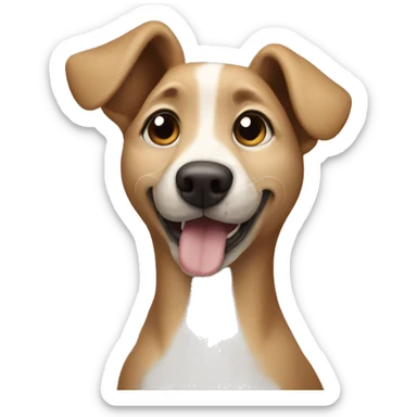 Dog with the oh well hands  sticker