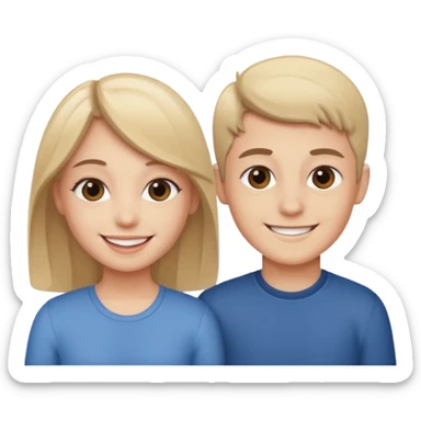 Sister brother sticker