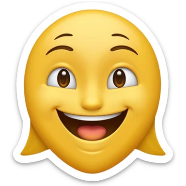Emoji qui rigole  sticker