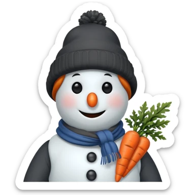 snowman with outfits  sticker